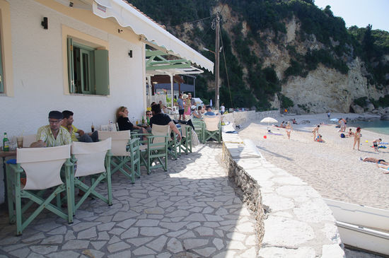 Die Bar "Captains Corner" in Agios Nikitas