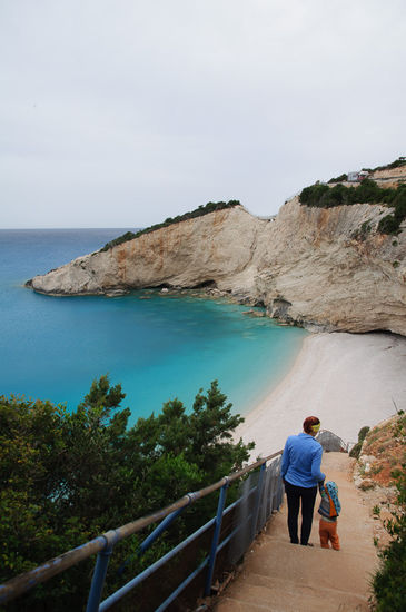 Etwas bewölkt, aber das Wasser immer noch türkisblau