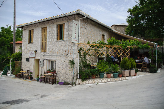 Die Taverne in Englouvi, wo wir Mittagessen waren