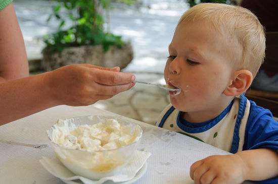 Und vom Joghurt natürlich auch