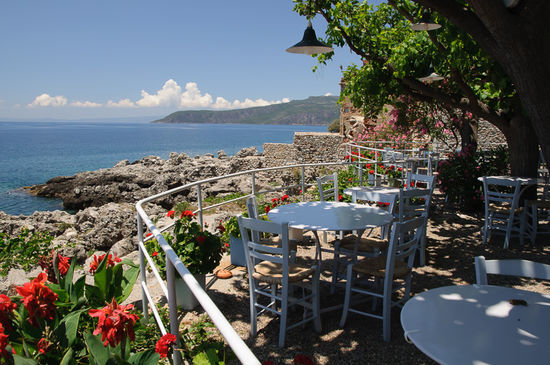 So wie dieses Lokal direkt am Meer