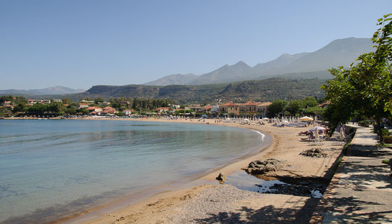 Der Strand von Stoupa