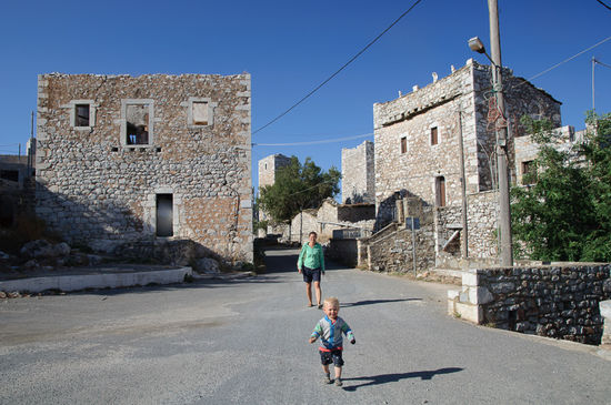Am "Hauptplatz" von Laggia