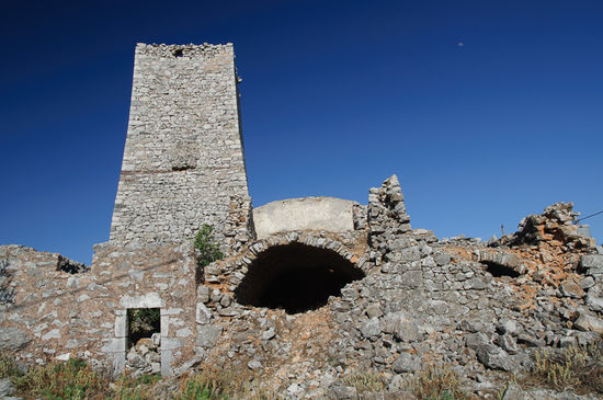 Teilweise sind sie ziemlich verfallen, so wie hier.