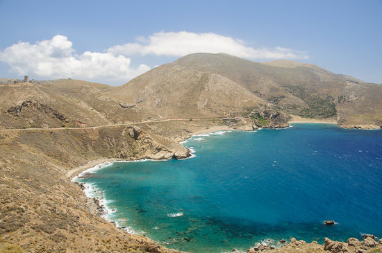 Blick zutück in die Bucht von Marmari