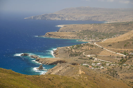 Die rauhe Westküste der inneren Mani.