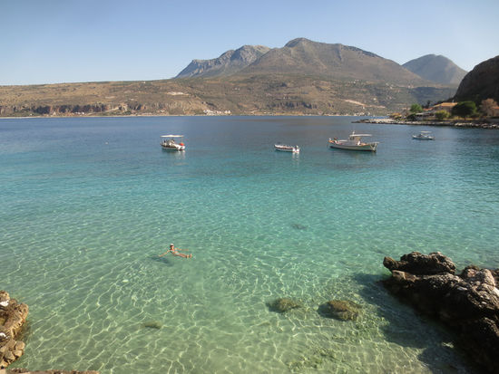 Am nächsten Tag noch ein Sprung ins Wasser, bevor es wieder ins Auto geht