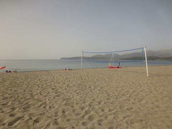 Der Strand des Campingplatzes.