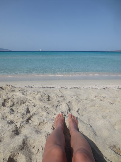 mit wunderschön türkisem Wasser