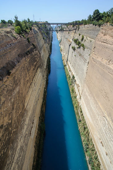 Der Kanal von Korinth.