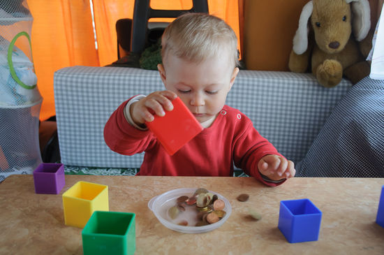 Oder Münzen sortieren.