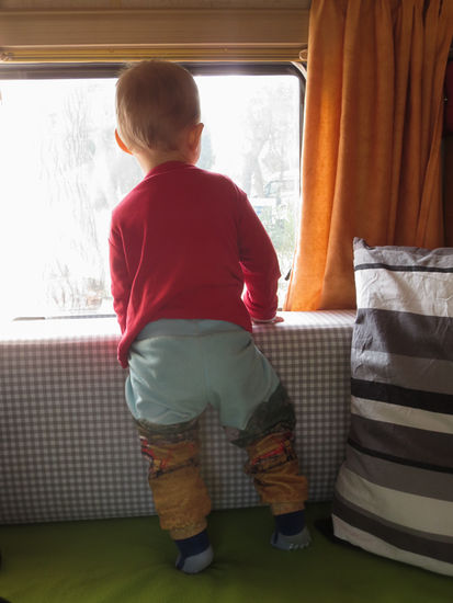 Oder nach Autos und Bagger Ausschau halten