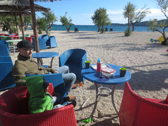 Wohlverdiente Kaffeepause am Nachmittag