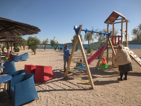 Erst mit Mama Schaukeln...