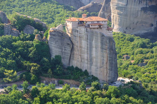 Das Kloster Rossanou, ein Nonnenkloster.