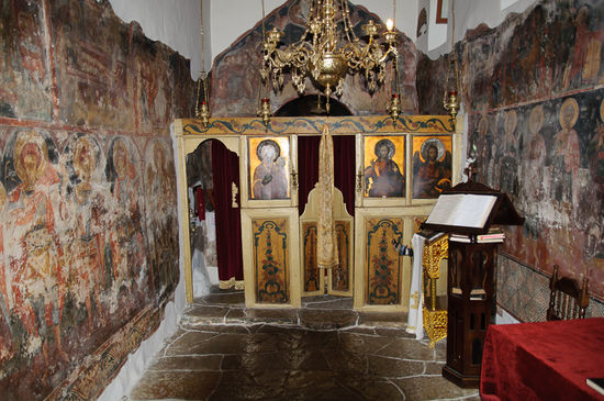 Schöne Kapelle mit Fresken