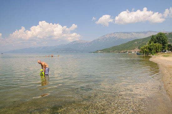 Das Wasser ist relativ seicht.