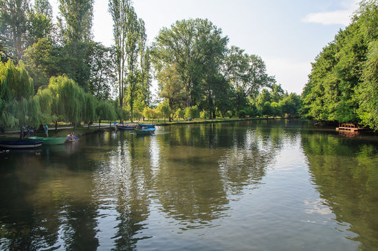 Mit dem Wasser und den hohen Bäumen sind die Temperaturen hier wesentlich angenehmer als in der prallen Sonne am Strand.
