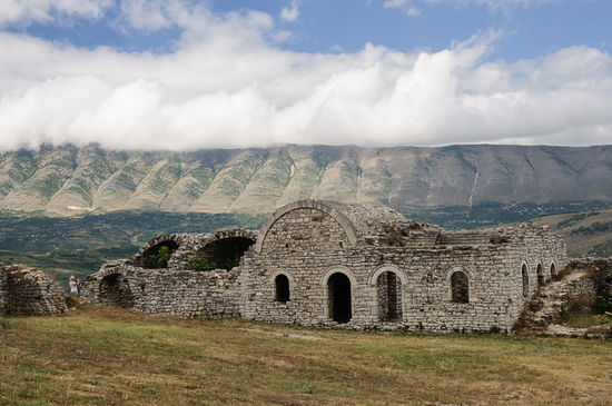 Ein Teil der Burgruine