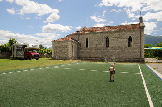 Der Campingplatz "Oasi alla Chiesa", von italienischen Nonnen geführt.