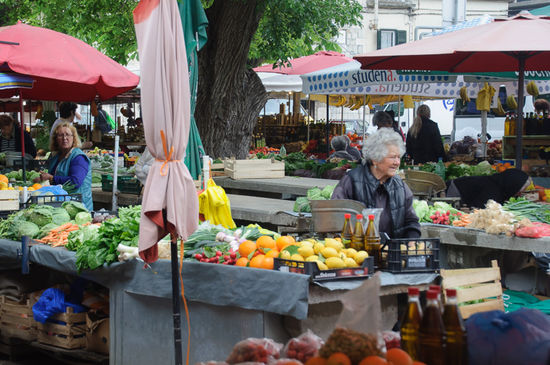 Am Markt vorbei und noch schnell ein paar Dinge für das Abendessen eingekauft