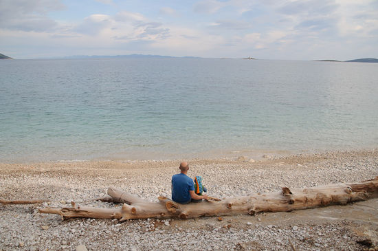 Beim Strand vom Campingplatz