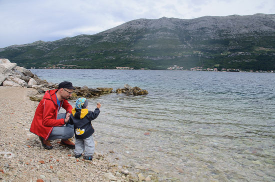 Auch Korčula hat Steine
