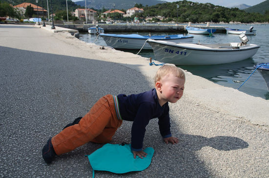 Und das passiert wenn man versucht sich mit Georg vom Meer zu entfernen...