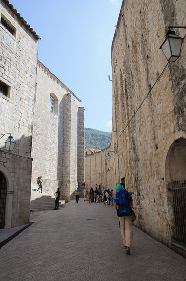 Am Weg zum Aufgang auf die Stadtmauern
