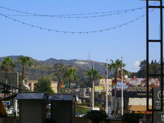 blick zum 'hollywood sign'