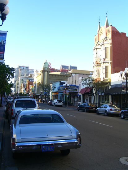 Strasse in der unser Hostel war