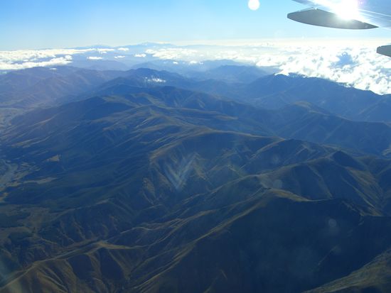 vom Flugzeug-sueden von nz