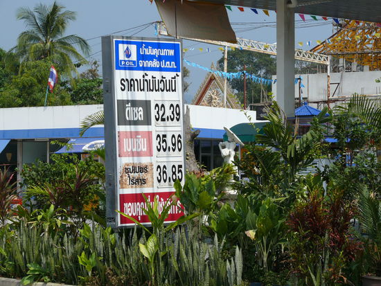 die hiesigen Sprit und Dieselpreise