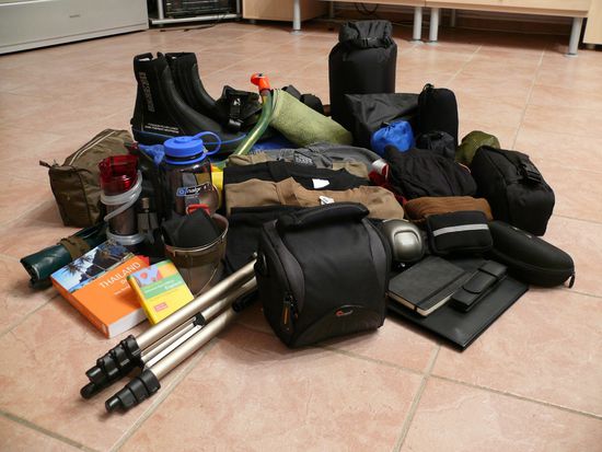 Ich packe meinen Rucksack, und nehme mit ...