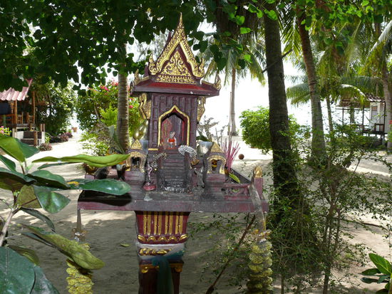 Ein Geisterhaus wie dieses findet man hier an jedem Haus