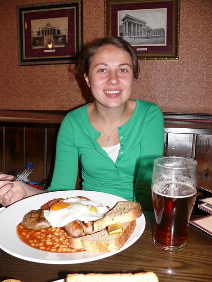 Traditionelles englisches Frühstück