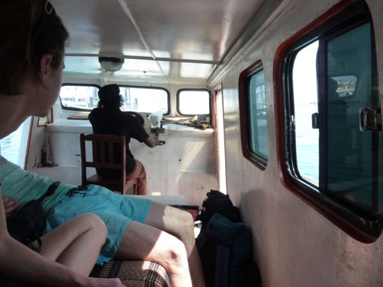Auf geht die 90 minuetige Schifffahrt nach Koh Jum