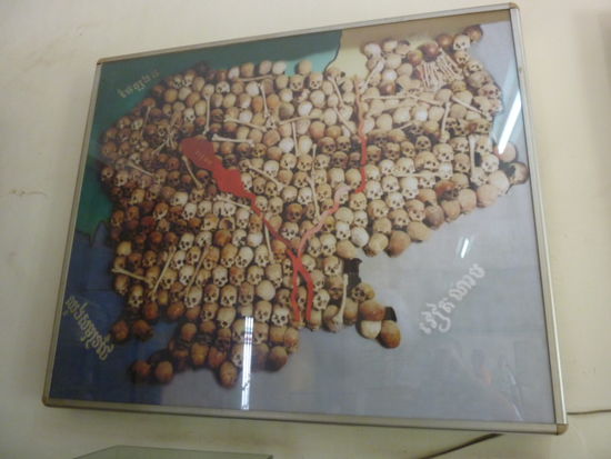 Eindrucksvolle Landkarte der Schreckensherrschaft unter Pol Pot