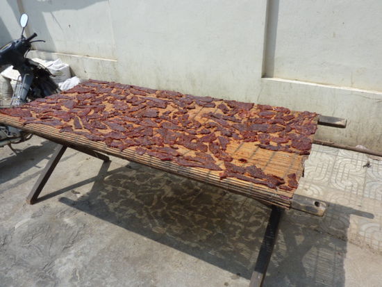 Hier gibt es nur Trockenfleisch