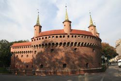 Backsteinbastion Barbakane