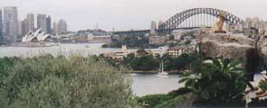 Blick vom Taronga Zoo auf Sydney
