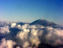 Teide - Spaniens höchster Berg - beim Landeanflug auf Teneriffa