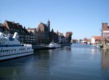 historischen Hafen an der Mottlau