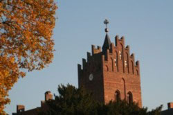 Alte Backsteinkirche in Linum