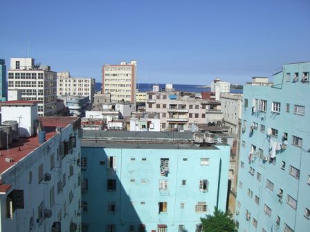 Blick vom Hotelbalkon