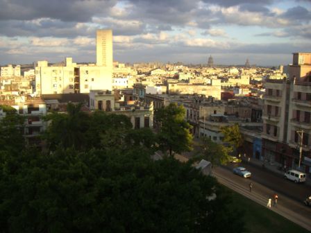 Ausblick auf Alt-Habana von meiner Terrasse
