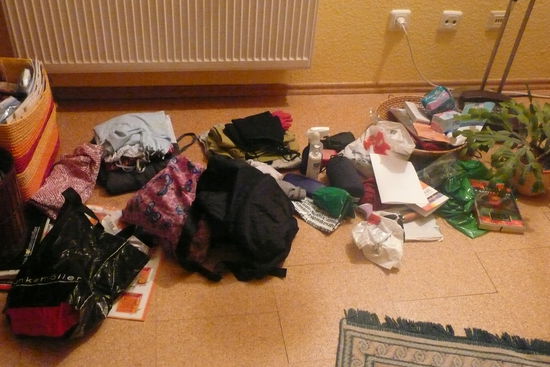 Die Sachen sollen auf jeden Fall mit!