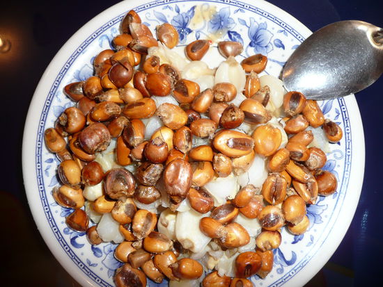 Mein Frühstück den einen Tag. War wirklich lecker, aber nen bisschen trocken.