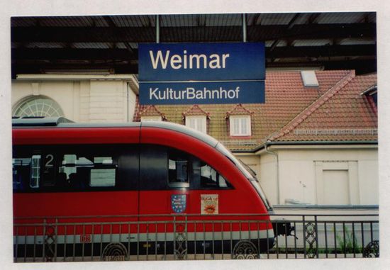 Ankunft in Weimar