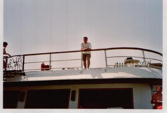 Ich geniesse die Aussicht über den Nil